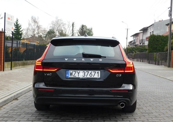 Volvo V60 cena 76980 przebieg: 210000, rok produkcji 2018 z Warta małe 436